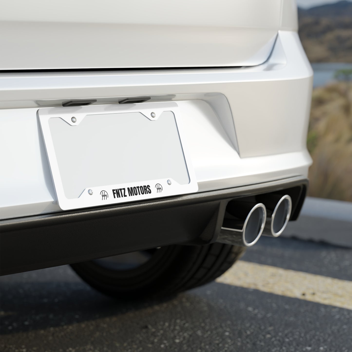 Custom FNTZ Motors Metal License Plate Frame
