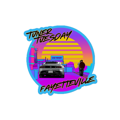 Retrowave Tuner Tuesday Sticker