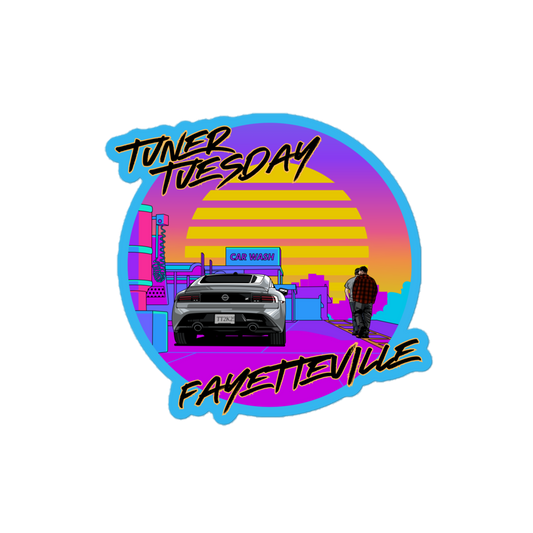 Retrowave Tuner Tuesday Sticker